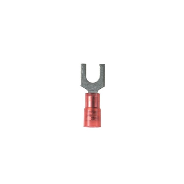Ring Terminal, #6 Stud Size, 18 AWG, 600 V, Nylon Insulated, Red, 1000 PK